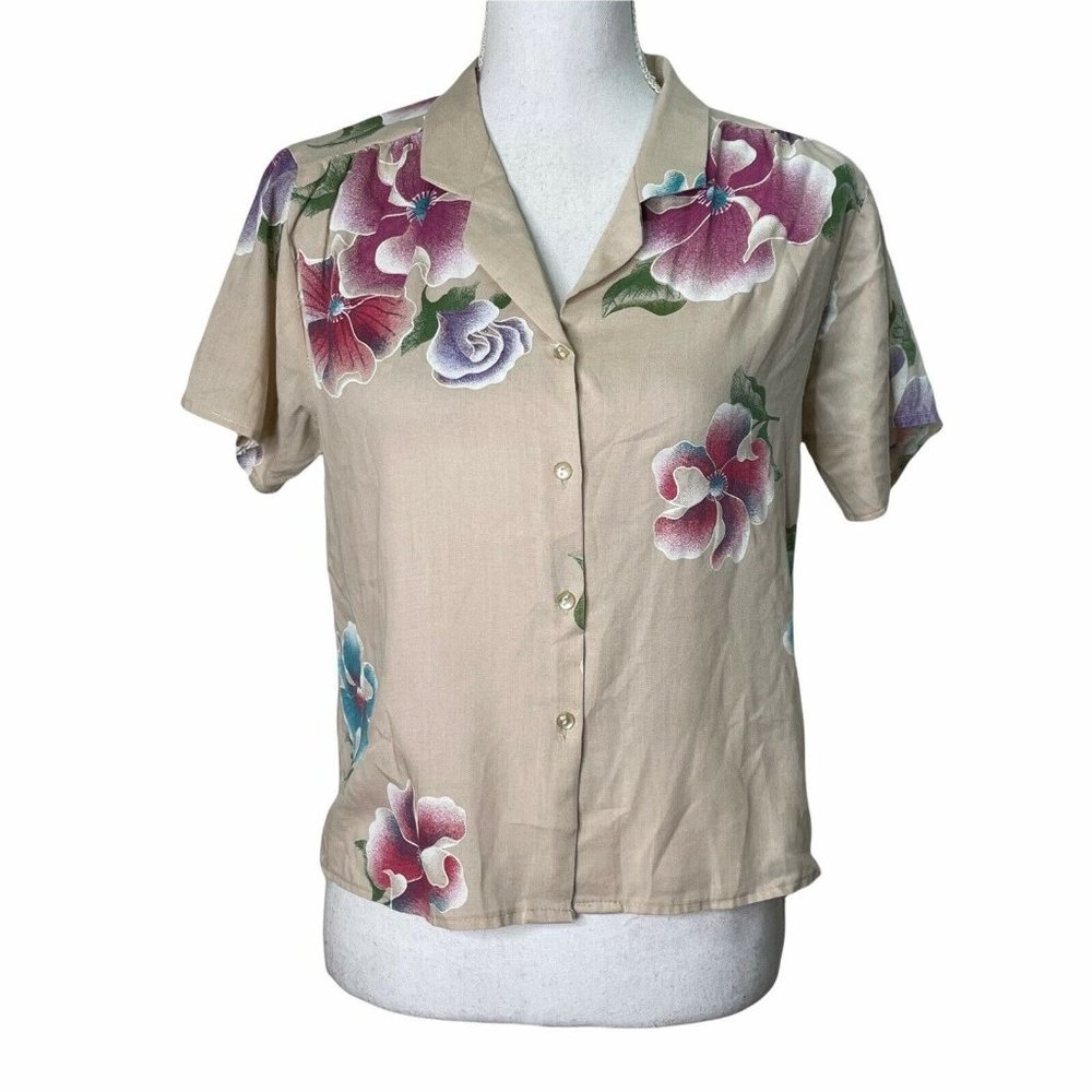 Vintage 70s Hawaiian Shirt Stoplight California